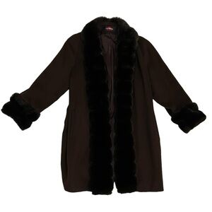 VINTAGE BROWN WOOL AFGHAN COAT